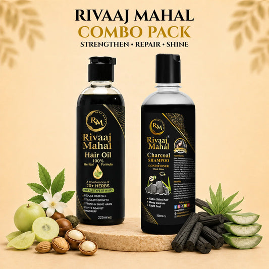 Rivaaj Mahal Complete Hair Care Bundle – Hair Oil & Shampoo